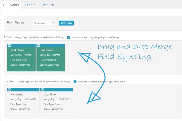 Drag & Drop Merge Field Synchronization