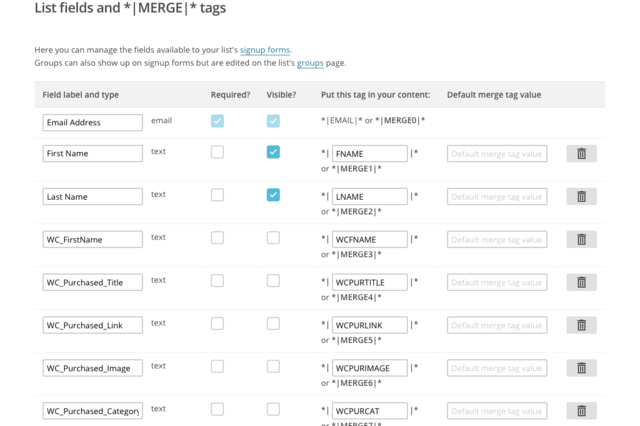 Custom Merge Fields