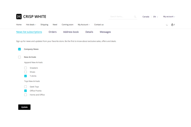 Customer Subscriptions
